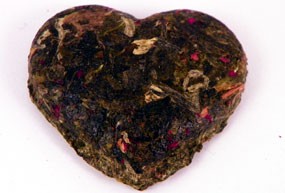Mini brique Ã  thÃ© Coeur pÃ©tales de rose